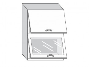 1.50.8 Шкаф настенный (h=720) на 500 с 2-мя гор. дв., 1 ст. дв в Сатке - satka.mebel74.com | фото