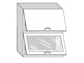 1.60.8 Шкаф настенный (h=720) на 600 с 2-мя гор. дв., 1 ст. дв в Сатке - satka.mebel74.com | фото