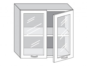 1.80.4 Шкаф настенный (h=720) на 800мм с 2-мя стек.дверцами в Сатке - satka.mebel74.com | фото