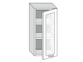 19.40.3 Шкаф настенный (h=913) на 400мм с 1-ой стекл. дверцей в Сатке - satka.mebel74.com | фото