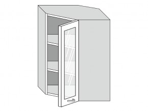 19.60.3у Шкаф настенный (h=913) угловой на 600мм со стекл. дверцей в Сатке - satka.mebel74.com | фото