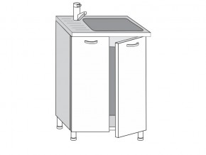 2.60.2м Шкаф-стол на 600мм под врезную мойку с 2-мя дверцами в Сатке - satka.mebel74.com | фото