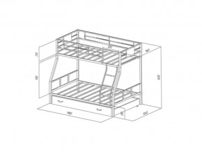 Двухъярусная кровать Гранада 1 Я Коричневая в Сатке - satka.mebel74.com | фото 2