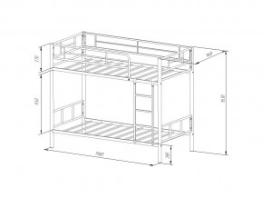 Двухъярусная кровать Севилья-2.01 комбо Белый/Красный в Сатке - satka.mebel74.com | фото 2