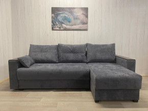 Диван Комфорт-3 ПБ+МДФ Тик-Так велюр Sensey steel grey в Сатке - satka.mebel74.com | фото 1