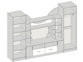 Гостиная Аллегро вариант 5 венге Linum/дуб белфорт в Сатке - satka.mebel74.com | фото 2