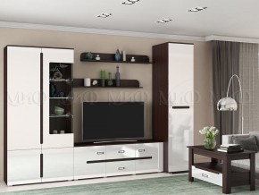 Гостиная Ким Белый глянец, венге в Сатке - satka.mebel74.com | фото 3