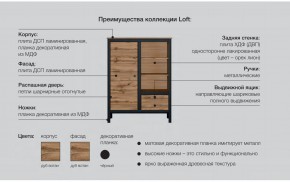 Гостиная Лофт дуб вотан в Сатке - satka.mebel74.com | фото 6