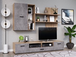 Гостиная Нэнси New ЛДСП Бетон светлый, Сонома в Сатке - satka.mebel74.com | фото 3