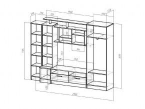 Гостиная Оскар венге/анкор светлый в Сатке - satka.mebel74.com | фото 2