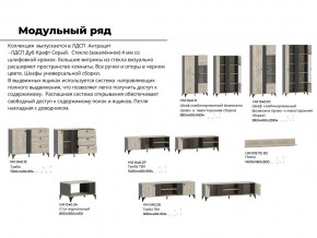 Гостиная Отис Дуб Крафт Серый/Антрацит в Сатке - satka.mebel74.com | фото 5