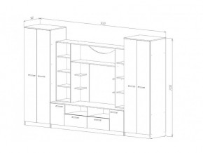 Гостиная Премьер анкор светлый в Сатке - satka.mebel74.com | фото 3