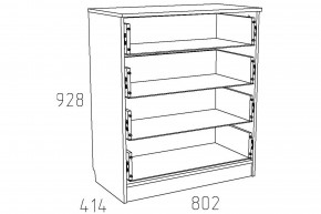 Комод Акварель НМ 013.71-01 М Капучино в Сатке - satka.mebel74.com | фото 2