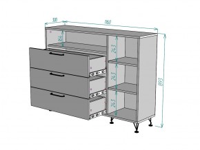 Комод Лофт K90 в Сатке - satka.mebel74.com | фото 3