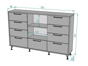 Комод Лофт K98 в Сатке - satka.mebel74.com | фото 3