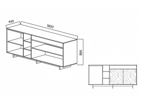 Комодино Moderno-1800 Ф2 в Сатке - satka.mebel74.com | фото 5