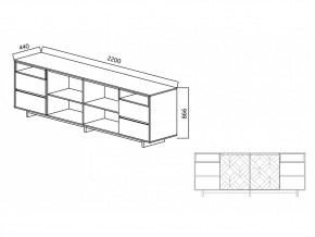 Комодино Moderno-2200 Ф2 в Сатке - satka.mebel74.com | фото 4