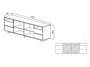 Комодино Moderno-2200 Ф3 в Сатке - satka.mebel74.com | фото 5