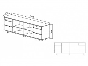 Комодино Moderno-2200 Ф6 в Сатке - satka.mebel74.com | фото 4