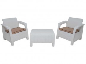 Комплект на балкон Yalta Balcony Set белый в Сатке - satka.mebel74.com | фото 1