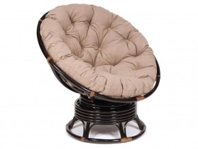 Кресло-качалка Papasan w 23/01 B с подушкой Antique brown, экошерсть Коричневый в Сатке - satka.mebel74.com | фото 1