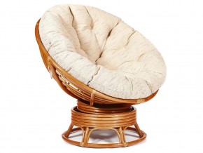 Кресло-качалка Papasan w 23/01 B с подушкой Cognac, ткань Старт в Сатке - satka.mebel74.com | фото