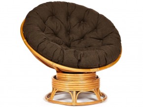 Кресло-качалка Papasan w 23/01 B с подушкой Honey, ткань Коричневый в Сатке - satka.mebel74.com | фото