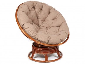 Кресло-качалка Papasan w 23/01 B с подушкой Pecan, экошерсть Коричневый в Сатке - satka.mebel74.com | фото