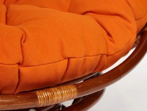 Кресло-качалка Papasan w 23/01 B с подушкой Pecan, ткань Оранжевый в Сатке - satka.mebel74.com | фото 3