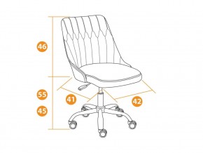 Кресло офисное Swan флок коричневый в Сатке - satka.mebel74.com | фото 2