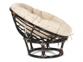 Кресло Papasan 23/01 W с подушкой Antique brown, ткань Старт в Сатке - satka.mebel74.com | фото 3