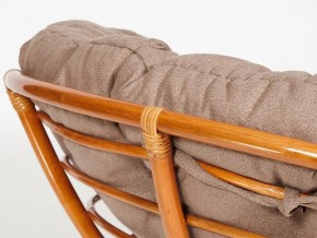 Кресло Papasan 23/01 W с подушкой Cognac, экошерсть Коричневый в Сатке - satka.mebel74.com | фото 3