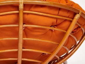 Кресло Papasan 23/01 W с подушкой Cognac, ткань Оранжевый в Сатке - satka.mebel74.com | фото 2