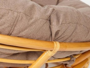 Кресло Papasan 23/01 W с подушкой Honey, экошерсть Коричневый в Сатке - satka.mebel74.com | фото 3