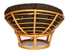 Кресло Papasan 23/01 W с подушкой Honey, ткань Коричневый в Сатке - satka.mebel74.com | фото 3