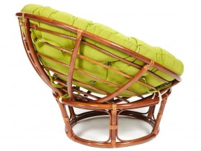 Кресло Papasan 23/01 W с подушкой Pecan, флок Олива в Сатке - satka.mebel74.com | фото 3