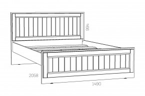 Кровать 1400 Оливия НМ 040.34-01 О в Сатке - satka.mebel74.com | фото 2