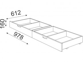 Кровать 1400 Осло модуль 4 с ящиками Дуб золото в Сатке - satka.mebel74.com | фото 3