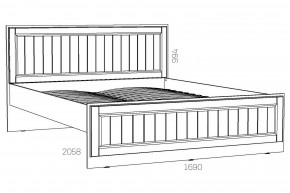 Кровать 1600 Оливия НМ 040.34 Х в Сатке - satka.mebel74.com | фото 2