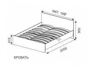 Кровать 1600х2000 ортопедическое основание СГ Камелия в Сатке - satka.mebel74.com | фото 2