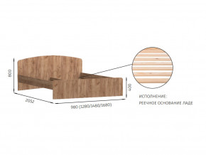 Кровать 1600х2000 с низкой ножной спинкой Эконика в Сатке - satka.mebel74.com | фото