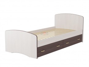 Кровать-6 одинарная с 2-мя ящиками 800*2000 ясень анкор в Сатке - satka.mebel74.com | фото 4