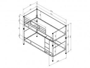 Кровать Дельта Лофт 20.02.02 Натура в Сатке - satka.mebel74.com | фото 2