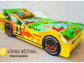 Кровать детская машина Тачка Желтая в Сатке - satka.mebel74.com | фото