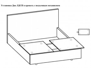 Кровать Феодосия норма 140 с механизмом подъема и дном ЛДСП в Сатке - satka.mebel74.com | фото 5