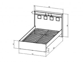 Кровать Коста-Рика 1200 в Сатке - satka.mebel74.com | фото 2