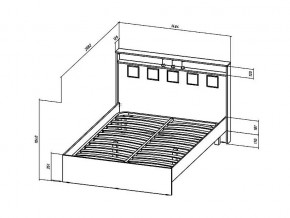 Кровать Коста-Рика 1400 в Сатке - satka.mebel74.com | фото 2