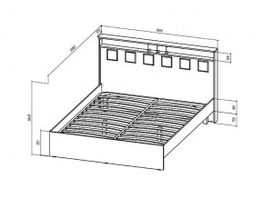 Кровать Коста-Рика 1600 в Сатке - satka.mebel74.com | фото 2