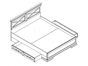 Кровать LOZ160х200 с ящиками Марсель ясень снежный в Сатке - satka.mebel74.com | фото 2