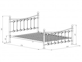 Кровать металлическая Эльда Белый в Сатке - satka.mebel74.com | фото 2